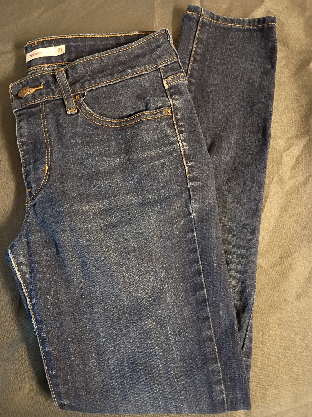 Levi's 711 Women's Skinny Jeans in Dark Blue Denim